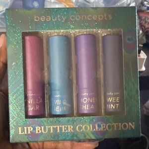 NEW i/ Box Beauty Concepts Lip Butter Collection 4 Piece Gift Set